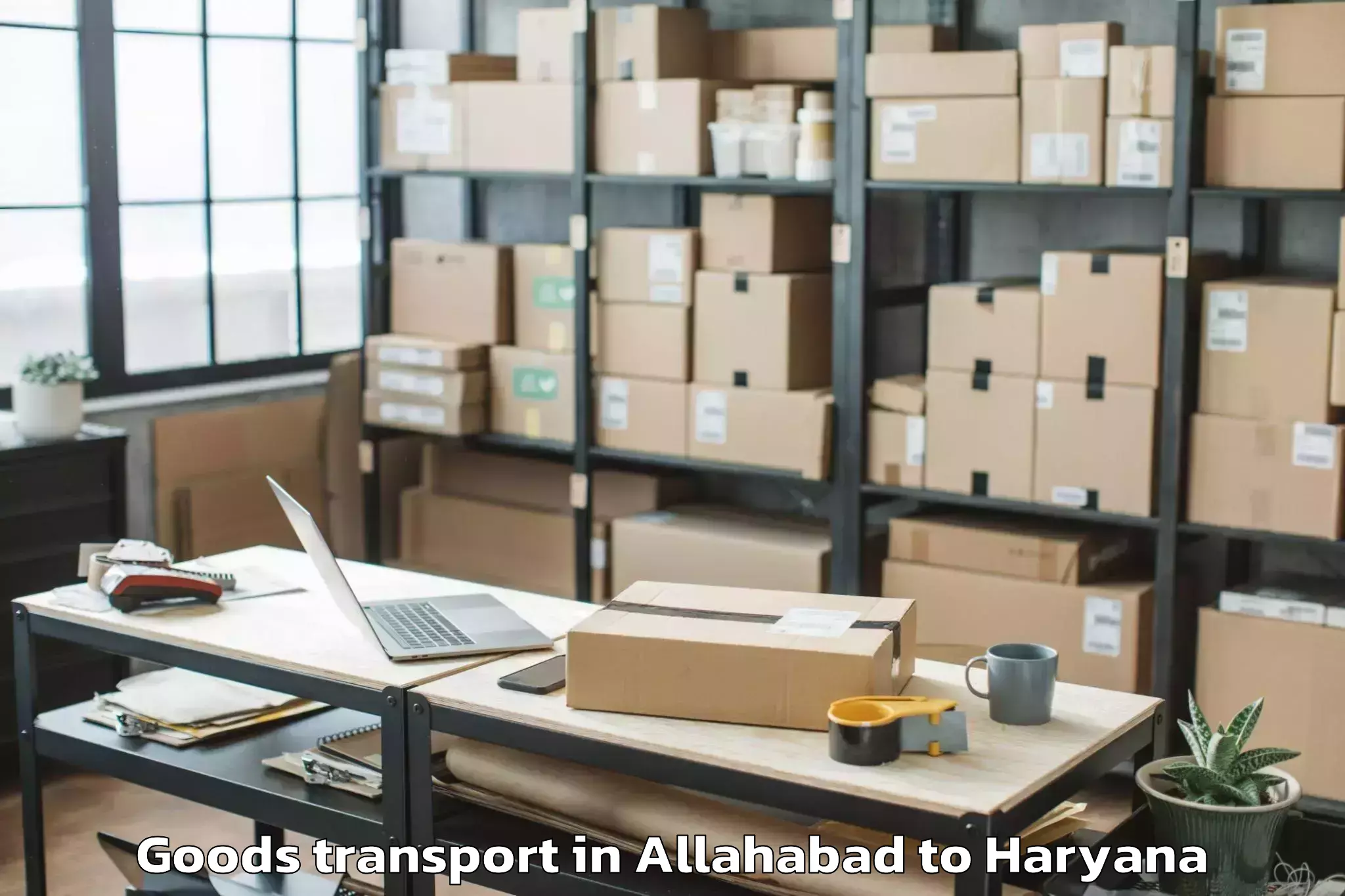 Expert Allahabad to Mgf Metropolitan Mall Gurgaon Goods Transport